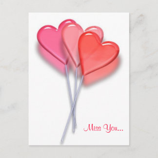 Lollipop Hearts Postcard