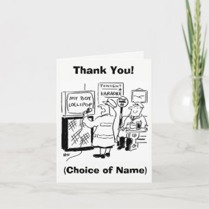 Lollipop Lady or Man Thank You! You Card
