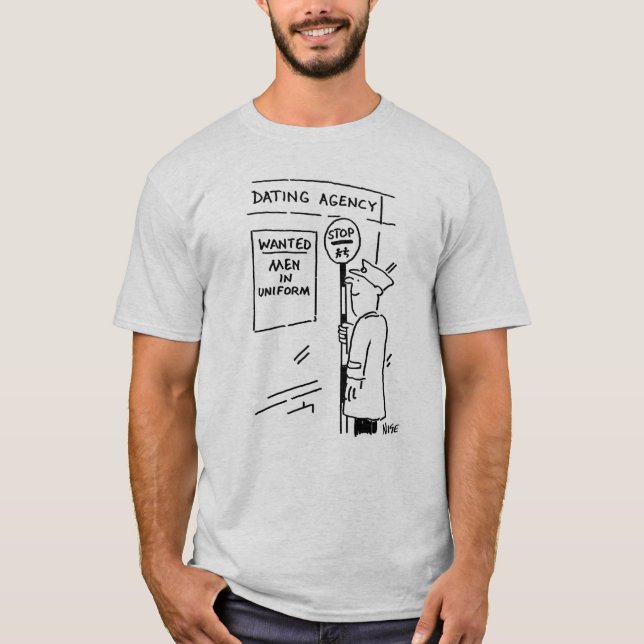 Lollipop Man is at a Dating Agency T-Shirt (Front)