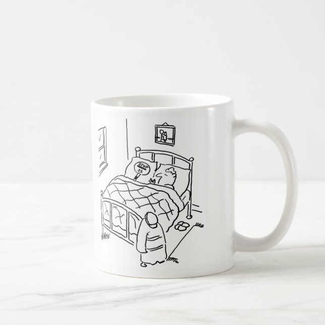 Lollipop Man is Sleeping with his Lollipop Coffee Mug (Right)