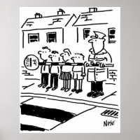 Lollipop Man Uses Lollipop to make a Barrier