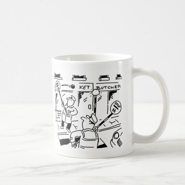 Lollipop Men are Playing Tennis with Lollipops Coffee Mug (Right)