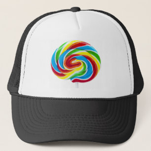 Lollipop Rainbow Swirl Trucker Hat
