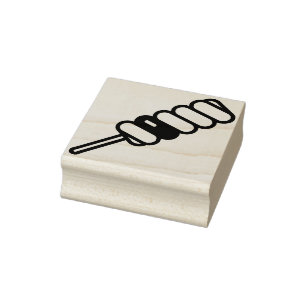 lollipop rubber stamp