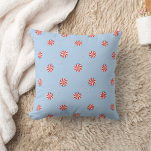 Lollipop Sweet Candy Blue  Cushion