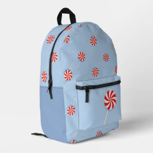 Lollipop Sweet Candy Blue Kids Girl Boy Printed Backpack
