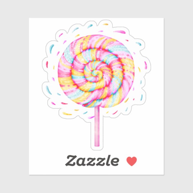 Lollipop Sweet Candy Caramel Drops Illustration (Sheet)