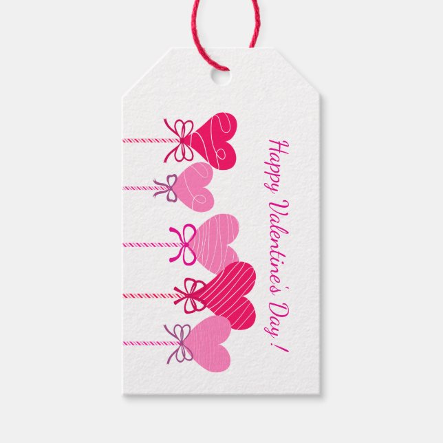 Lollipop Valentine's Day Gift Tag (Front)