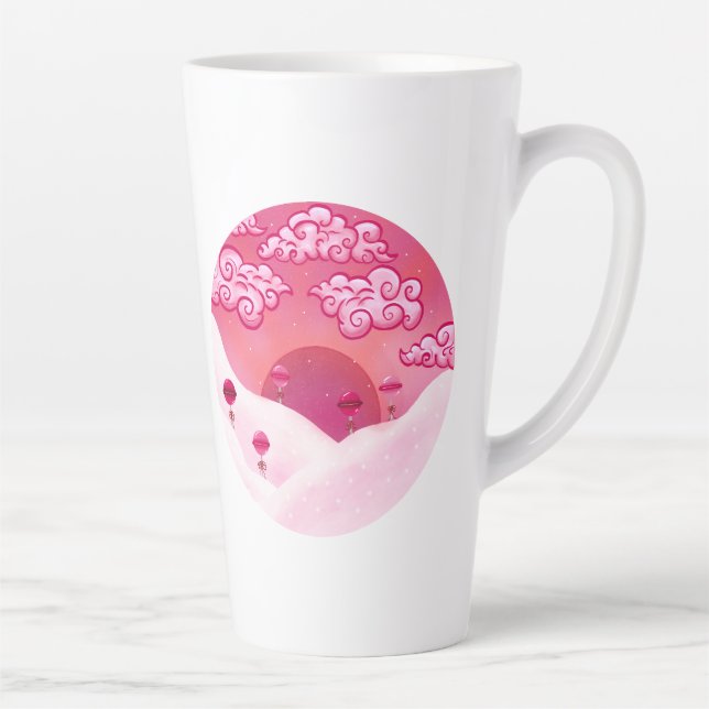 Lollipops and pretty clouds latte mug (Right)