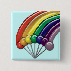 Lollipops and Rainbows Customisable Button Pin