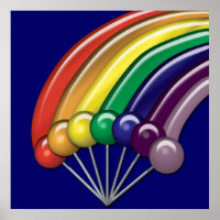 Lollipops and Rainbows Customisable Posters