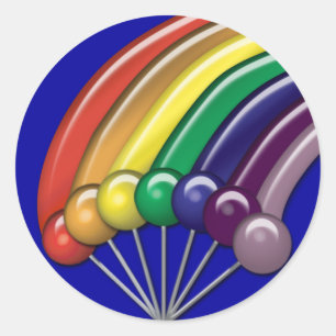 Lollipops and Rainbows Customisable Stickers