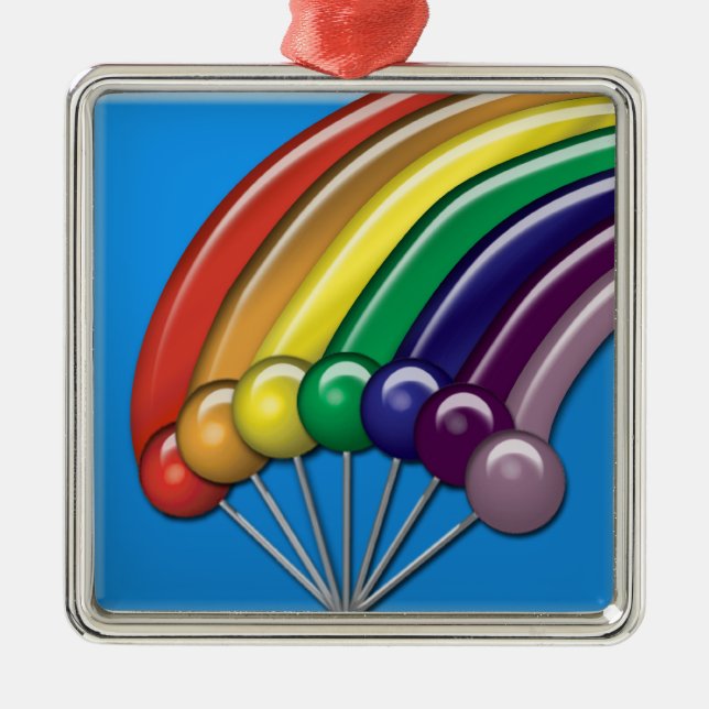 Lollipops and Rainbows Ornament (Front)