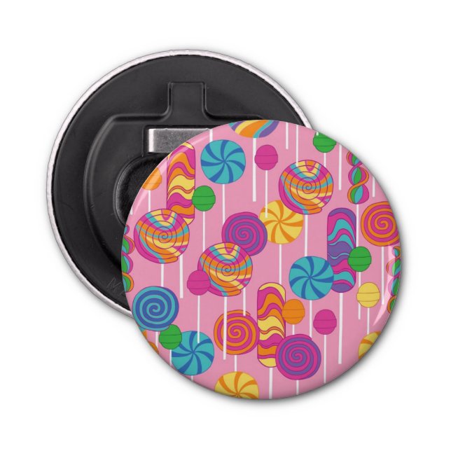 Lollipops Candy Pattern Bottle Opener (Front)