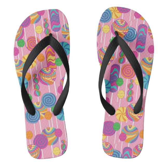 Lollipops Candy Pattern Jandals (Footbed)