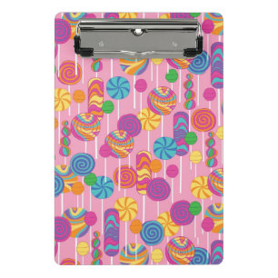 Lollipops Candy Pattern Mini Clipboard