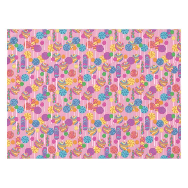 Lollipops Candy Pattern Tablecloth (Front (Horizontal))