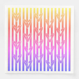 Lollipops Hearts Stripes Napkin