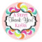 Lollipops Sweet Thank You Stickers