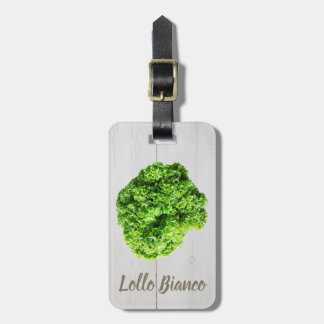 Lollo Bianco Salad lettuce leaves for Vegans Luggage Tag