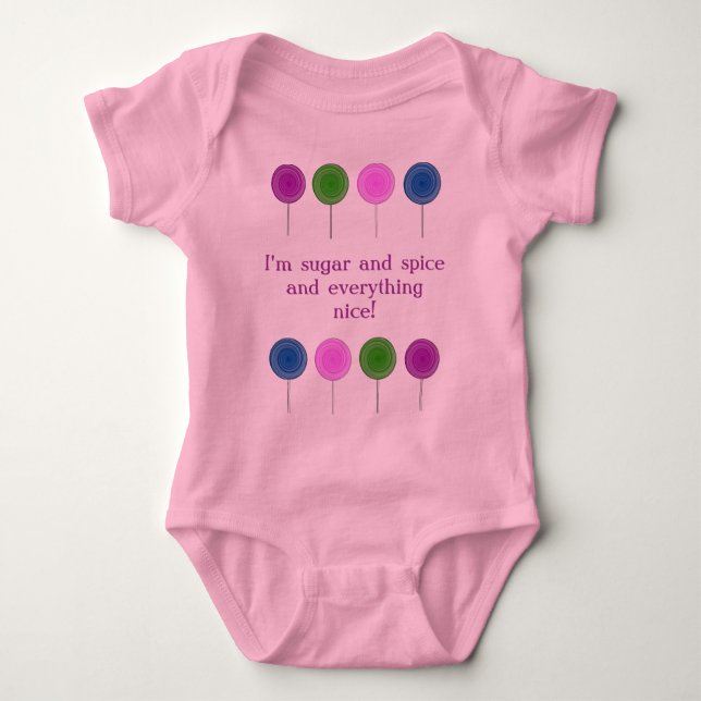 Lolly Pop Baby Onsie Bodysuit (Front)