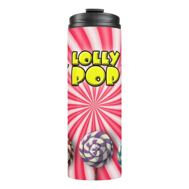 Lolly Pop Wrapper Thermal Tumbler (Front)