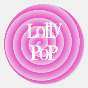 Lollypop Classic Round Sticker