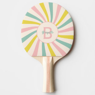 'Lollypop Vibes', retro personalised Ping Pong Paddle