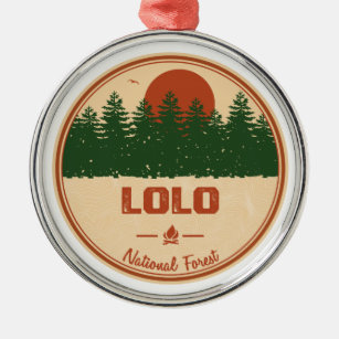 Lolo National Forest Metal Tree Decoration