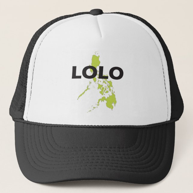 Lolo over Philippines map Trucker Hat (Front)