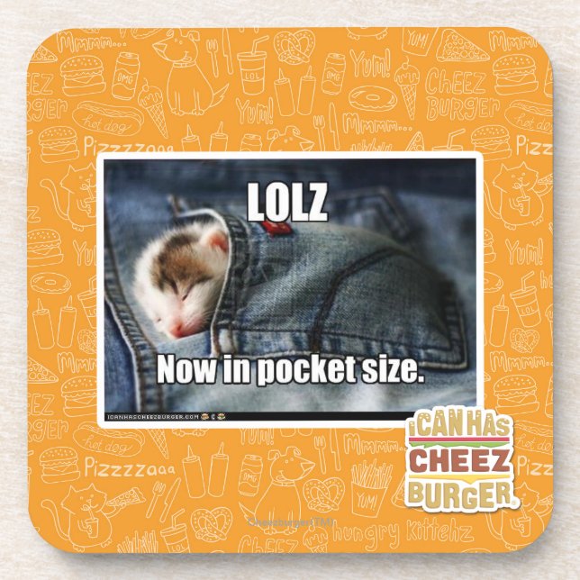 LOLZ Now in Pocket Size Coaster (Front)