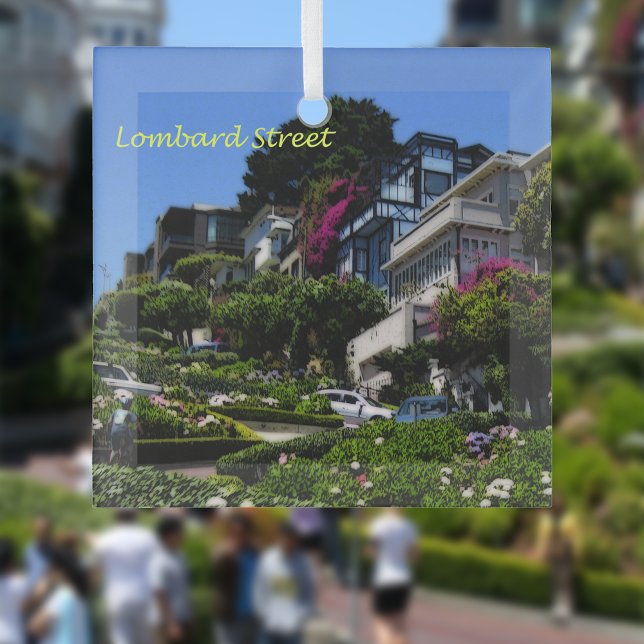 Lombard Street Glass Tree Decoration (Creator Uploaded)