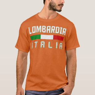 Lombardia Italia Italy Typography Design T-Shirt