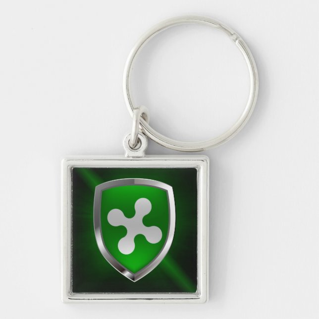 Lombardia Metallic Emblem Key Ring (Front)