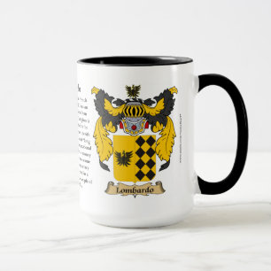 Lombardo Family Coat of Arms Mug