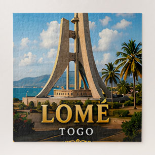 Lomé Atlantic Waterfront and Independence Monument Jigsaw Puzzle