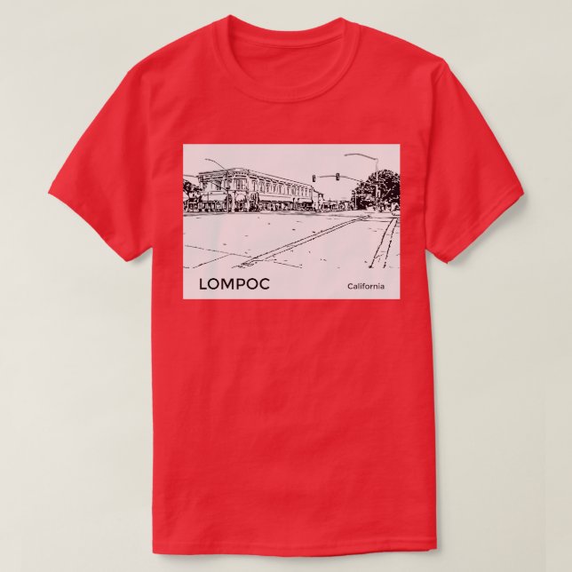 Lompoc California TShirt (Design Front)