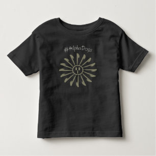 LOn Fun Script Sepia Sunshine Generation Alpha Dog Toddler T-Shirt