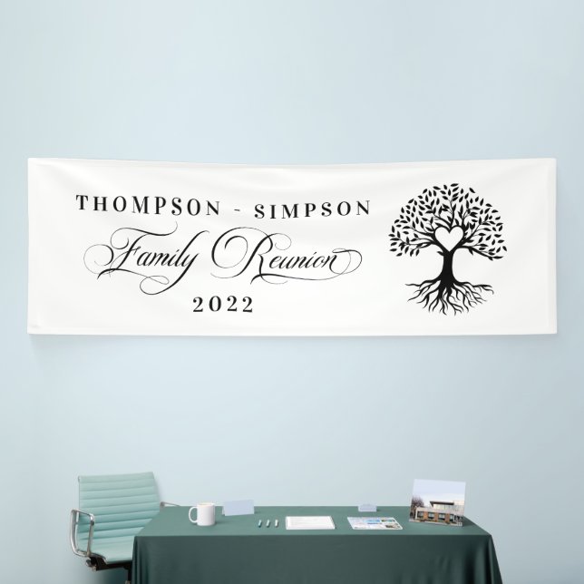 Lona Family Reunion tree backdrop Banner (Tradeshow)