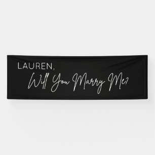 Lona Will you Marry Me Proposal Sign banner backd