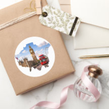 London 26.2 Marathoner Course Map Round Sticker