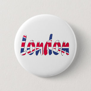 London 6 Cm Round Badge