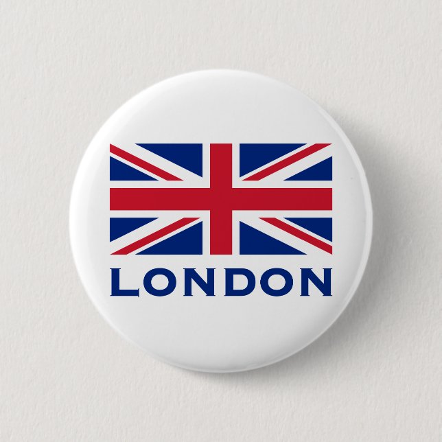 London 6 Cm Round Badge (Front)