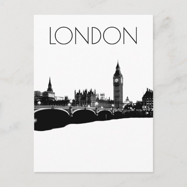 London and Big Ben Postcard (Front)