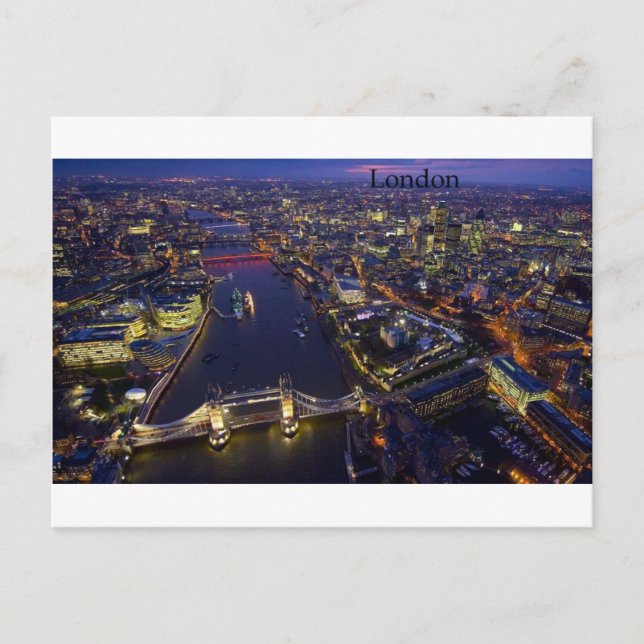 London at night (by St.K) Postcard (Front)