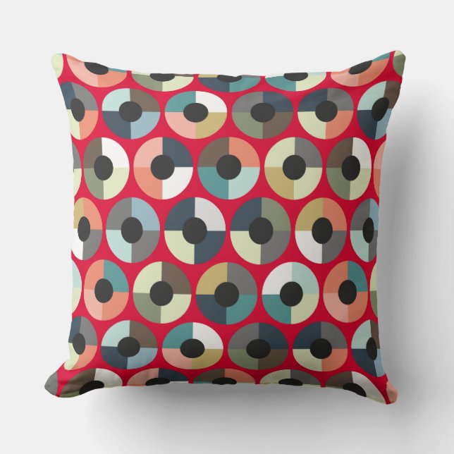 London Beauty target red Cushion (Front)