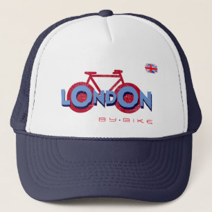 London bicycling trucker hat