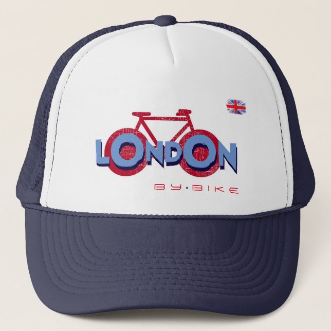 London bicycling trucker hat (Front)