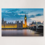 London Big Ben Houses of Parliament Skyline Jigsaw Puzzle<br><div class="desc">This stunning jigsaw puzzle features London's Big Ben and the Houses of Parliament with the Thames River in the foreground. #london #uk #unitedkingdom #bigben #housesofparliament #unitedkingdom #travel #britain #british #scenic #vacation #outdoors #jigsaw #puzzle #jigsawpuzzle #gifts #fun #stockingstuffers #games</div>