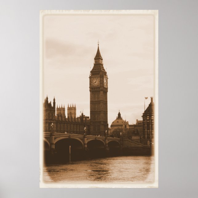 London - Big Ben - Thames - Poster (Front)
